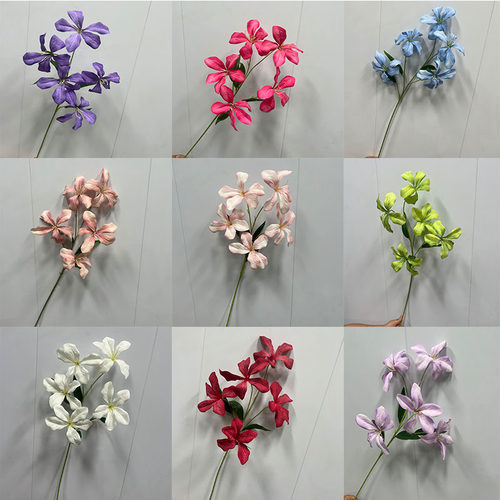 仿真花火焰兰仿真百合花婚庆装饰