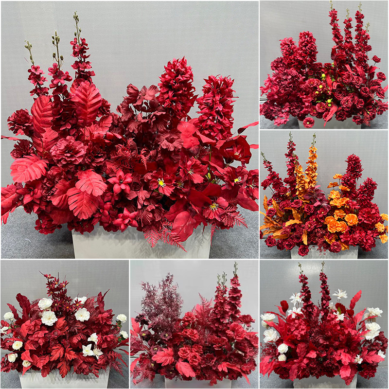 婚庆地排花红色中式订婚宴布置婚礼堂舞台路引花婚庆绢花排仿真花,节庆用品/礼品,婚庆绢花,淘宝优惠券,粉丝福利购,淘宝优惠卷