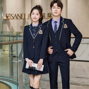 制服校服幼儿园英伦学院同款班服园服教师套装工作服JK男女西装风