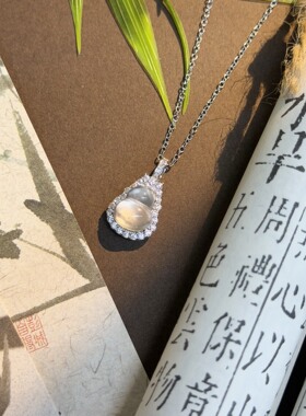 新中式葫芦项链 通透锆石点缀七彩闪亮钱币元素锁骨链搭旗袍温婉