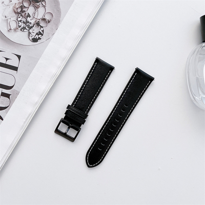 适用welly merck威利默克手表表带头层牛皮革柔软舒适亲肤腕带