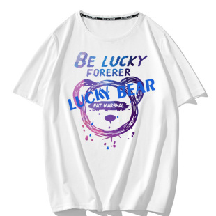 300斤胖子男装2023新款夏季潮流肥仔胖男生特大码男T恤短袖青少年