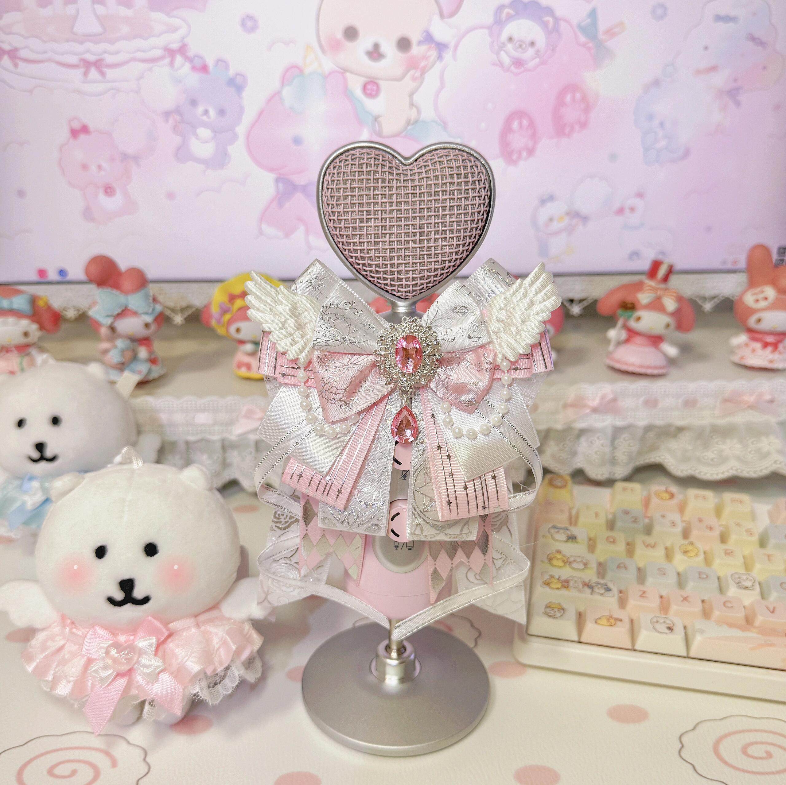 「麦克风配饰」蝴蝶结兔耳猫耳 搭配店铺爱心麦克风或应援棒使用,模玩/动漫/周边/娃圈三坑/桌游,谷美,淘宝优惠券,粉丝福利购,淘宝优惠卷