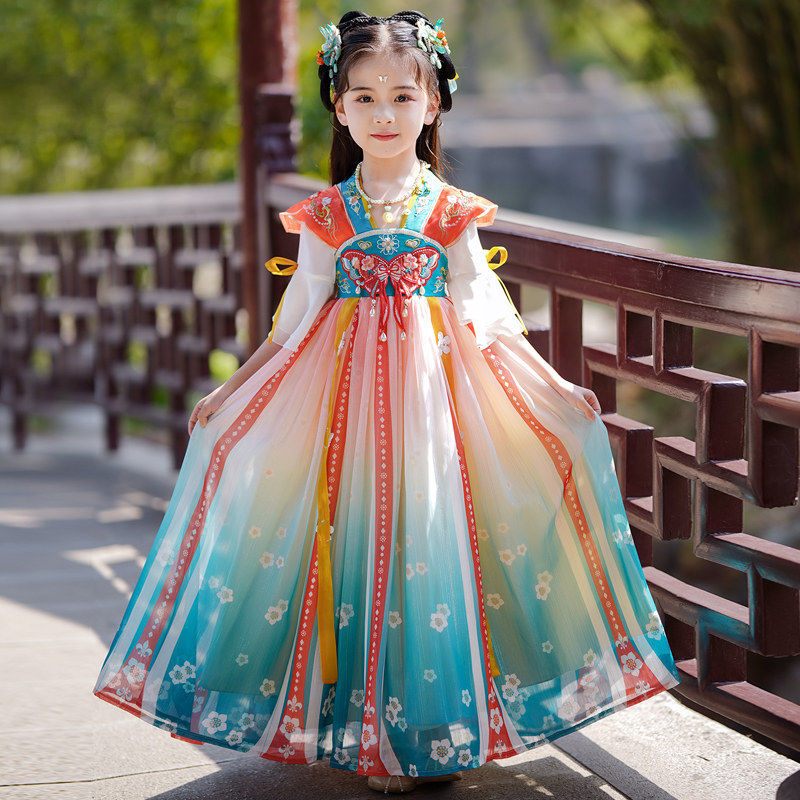 佳佩鑫女童汉服夏季新款超仙女图片