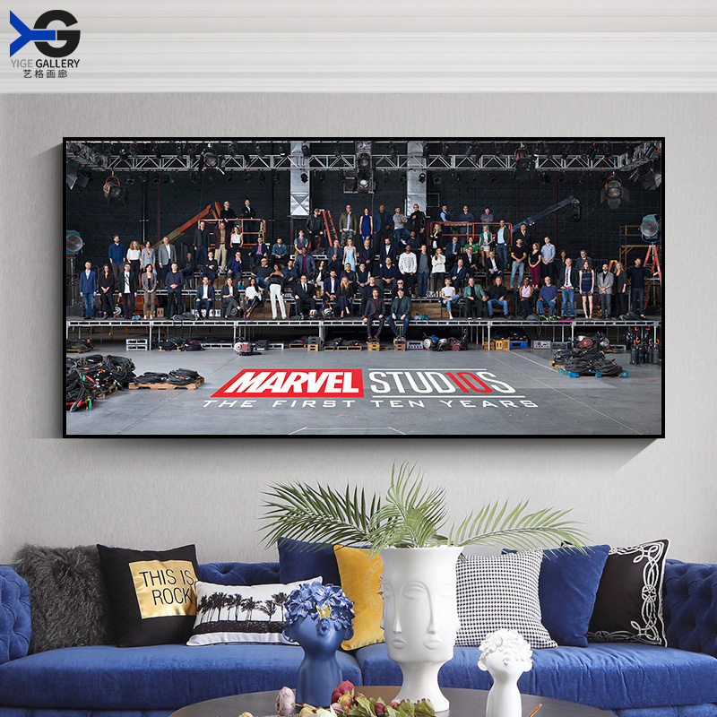 漫威10周年大合照挂画装饰画