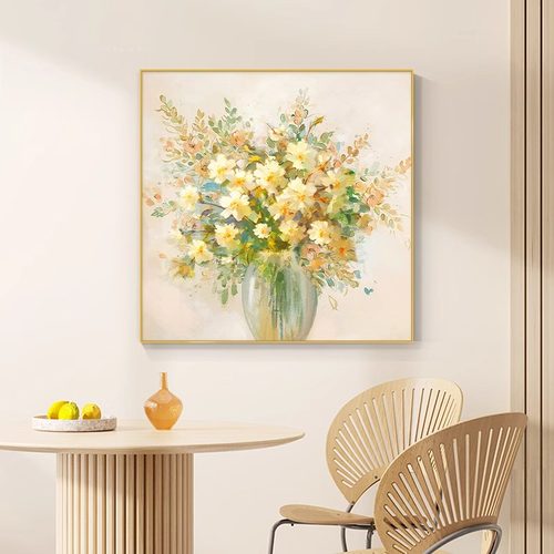 大芬油画村奶油风餐厅装饰画