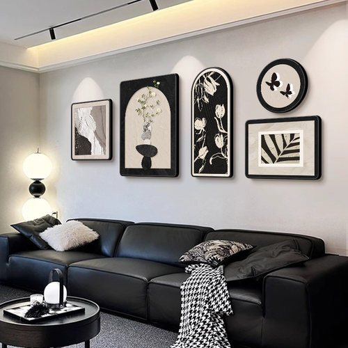 石来运转高级感抽象客厅装饰画