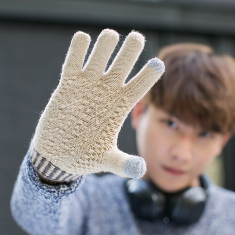 Gants pour homme en de laine - Ref 2781468 Image 4