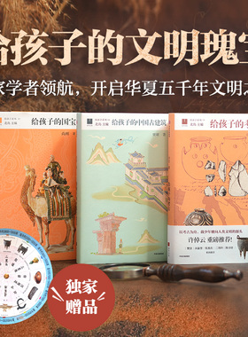 【9-14岁】给孩子的文明瑰宝套系 全3册 考古 古建筑 国宝  尚刚 贾珺 许宏著 许倬云推荐中信出版社图书 正版
