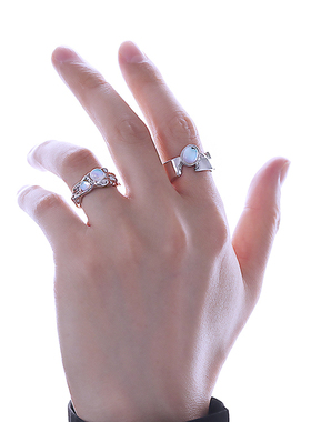 原创小众设计月光石男ins