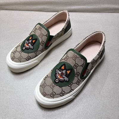 欧货平底乐福鞋女帆布鞋2025春秋新款真皮一脚蹬休闲透气英伦单鞋