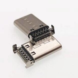 DIP USB3.1 13.75长 SMT 24PIN公头沉板0.95前插后贴DIP TYPE