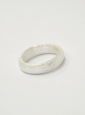 熊老三定制纯银戒指古法磨砂999足银男女士个性手工简约闭口素戒