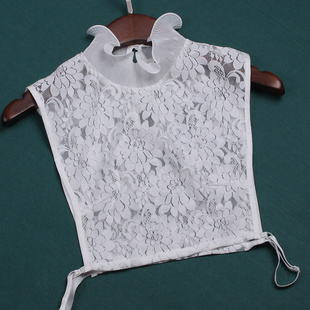 精美品 白领女假领子秋冬款白色蕾丝领子 衬衫雪纺百搭装饰衣领女