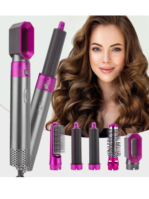 5 in1 hair curler roller flat Iron styler 内扣自动卷直发棒