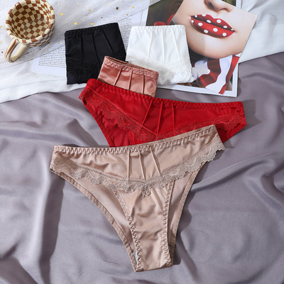 半包臀丝滑蕾丝内裤女lacepanty
