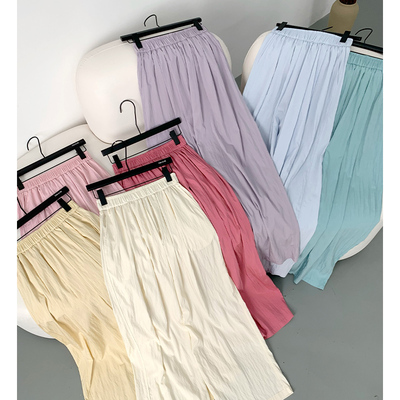 高腰韩版宽松长裤小个子显高