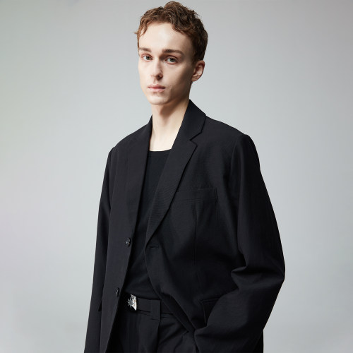 kamianger四季粗斜纹休闲西服