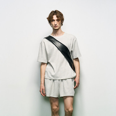 KAMIANGER RGB新款华夫格TEE百搭极简少年感运动套装【男女同款】