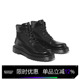 Kami 增高厚底高帮运动皮鞋 anger原创设计登山鞋 马丁靴男