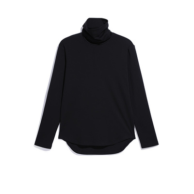 Kami anger 高领打底长袖 原创设计感小众黑色插肩袖打底t恤潮流