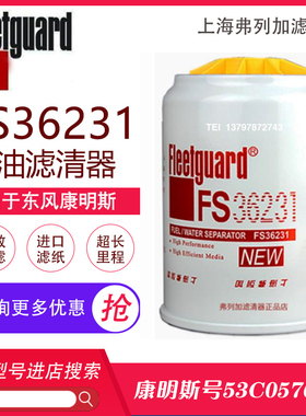 FS36231弗列加柴油滤芯东风天龙天锦柴油滤清器FS3621 553C0576