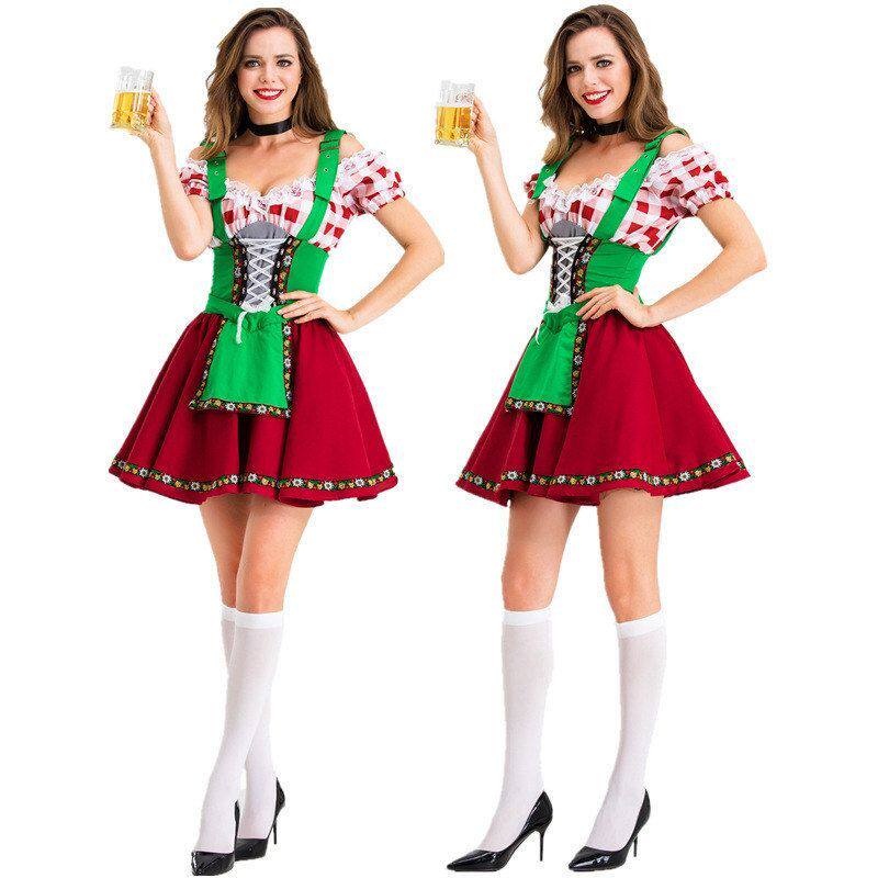 新款欧美德国服装装服装 舞台啤酒节万圣节酒会派对表演服女款