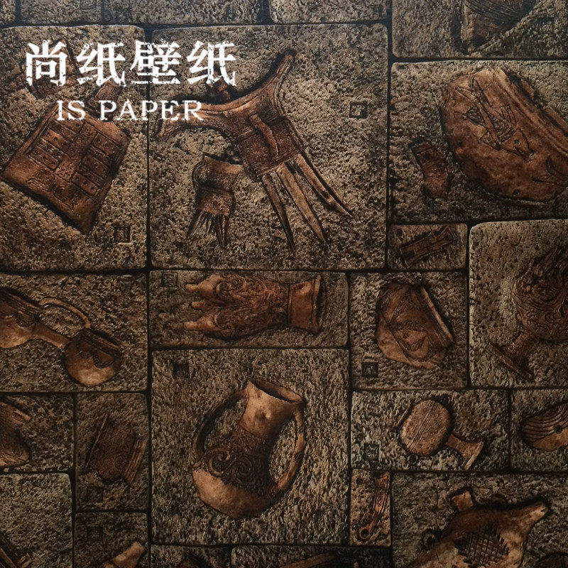 复古风怀旧个性墙纸古埃及砖纹立体壁纸美发店咖啡厅饭店背景新品|ruв категории награду материалов, обои, пвх обои - от Buy2taobao.com для оказания профессиональной услуги покупки агента Taobao