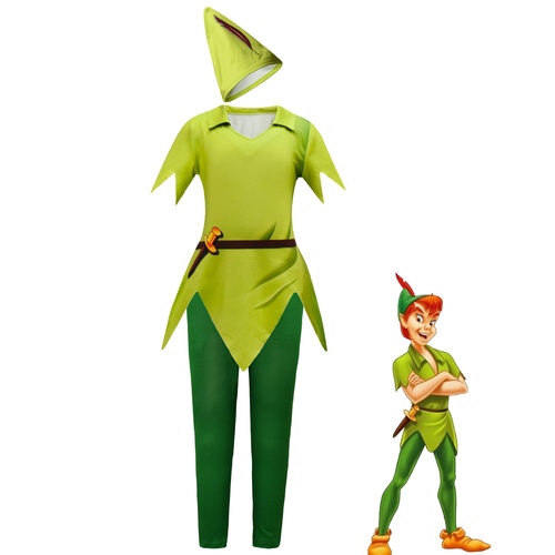 男童万圣节森林小精灵彼得潘Peter Pan cos服童话故事演出飞侠服
