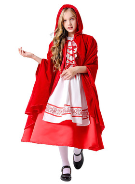 儿童六一节元旦演出小红帽服装Little Red Riding Hood Costume