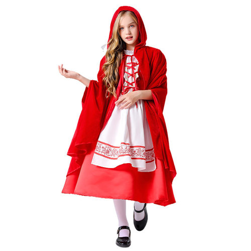 儿童六一节元旦演出小红帽服装Little Red Riding Hood Costume
