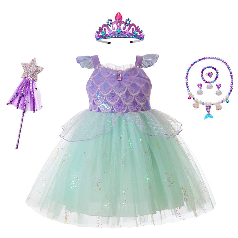 爱丽儿美人鱼公主裙，演出服