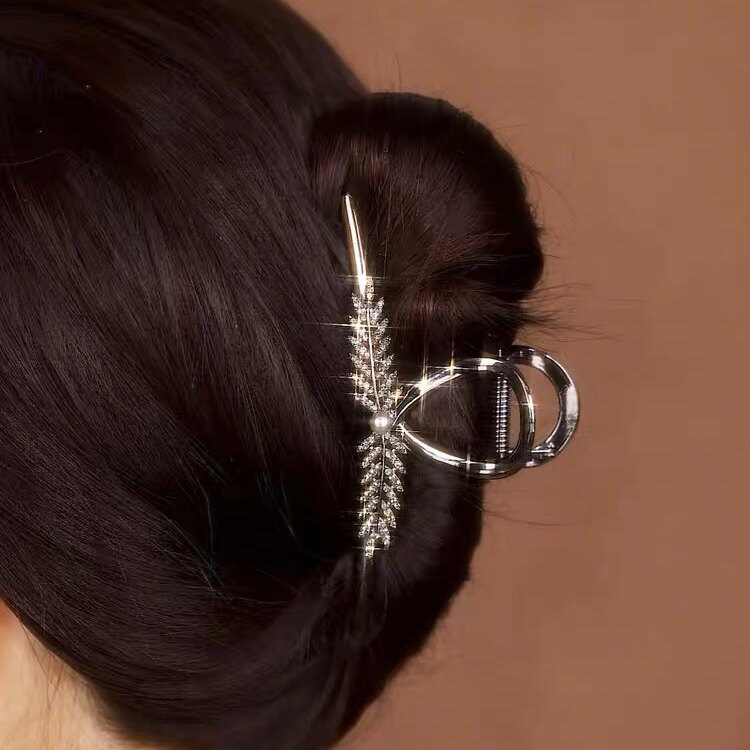 轻奢麦穗发夹女高级感发饰后脑勺抓夹鲨鱼夹发卡高端头饰发抓夹子,饰品/流行首饰/时尚饰品新,发饰,淘宝优惠券,粉丝福利购,淘宝优惠卷