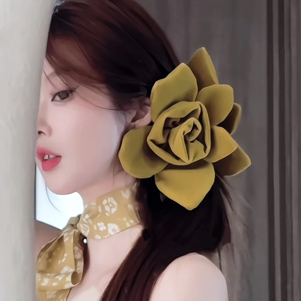 韩国东大门新款花朵发夹高级感精致复古抓夹轻奢日常百搭头饰发夹,饰品/流行首饰/时尚饰品新,发饰,淘宝优惠券,粉丝福利购,淘宝优惠卷