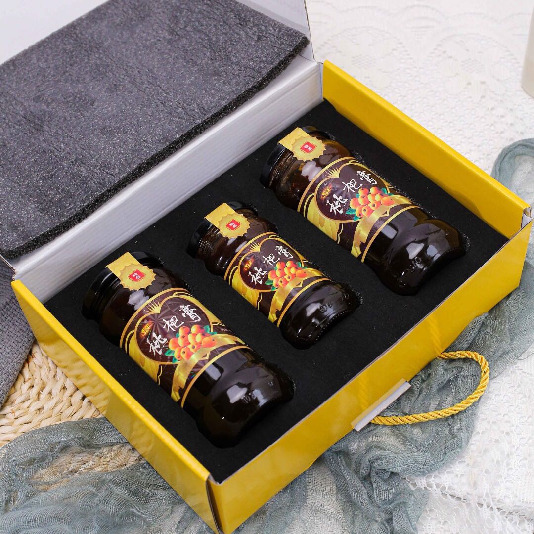 心农园枇杷膏组合礼盒装480g*2瓶280g*1瓶纯手工儿童孕妇琵琶膏