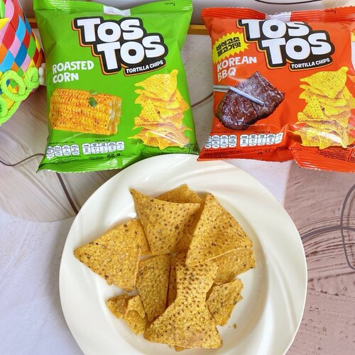 TOSTOS红白兔玉米片22g*9袋玉米烧烤味下午茶点零食薄脆膨化薯片