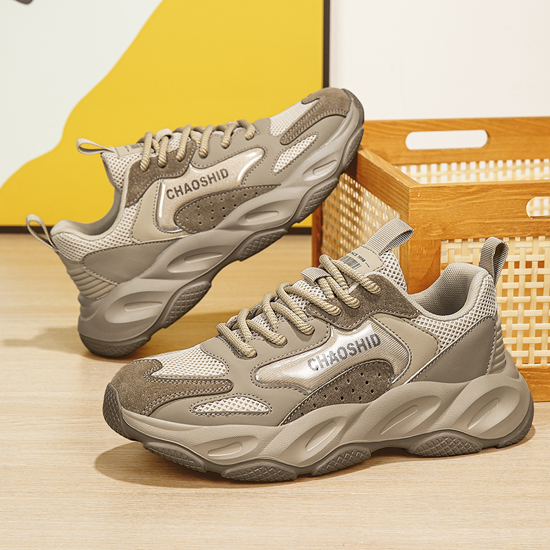 2025新款透气老爹鞋厚底运动鞋