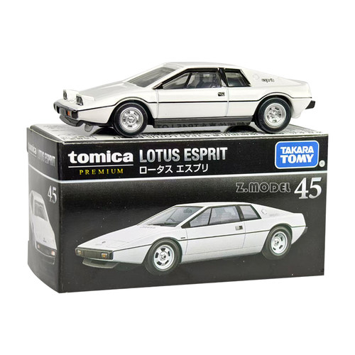 TOMY/多美卡仿真合金小车模型旗舰版黑盒TP45号路特斯莲花Esprit