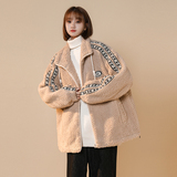 中性款!美式织带加厚加绒保暖羊羔绒xz1002-1-Y68P118控158，男装棉衣，星座906（原电商a316-1）