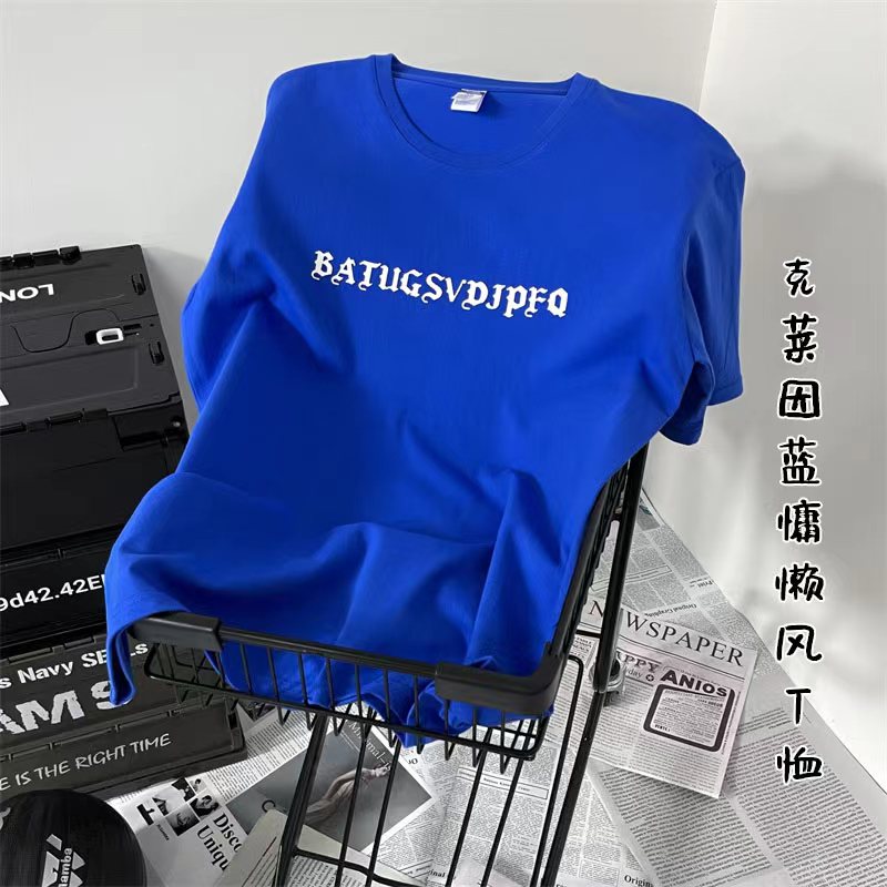xz1002-1-Y53P25限39新款港风情侣短袖原创美式复古字母T恤,男装T恤,星座906（原电商a316-1）