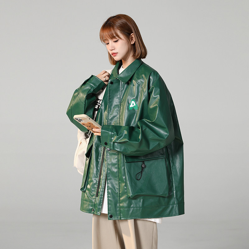 新款秋季新款女皮衣xz1002-1-Y62p78控108图片