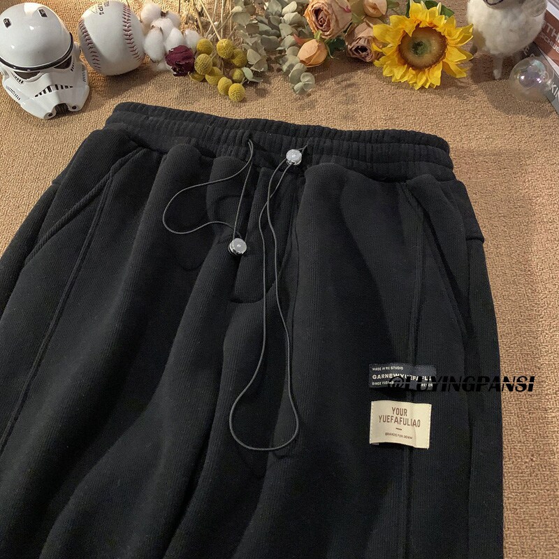 2025新款高品质潮流休闲抽绳裤直筒裤xz1002-1-k1066p55控68,男装休闲裤,星座906（原电商a316-1）