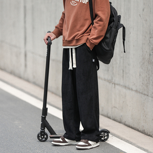 春秋季新款灯芯绒休闲宽松男士卫裤长裤xz1002-1-K55p50控68图片