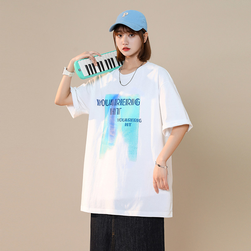 2026夏季新款原创宽松字母印花T恤xz1002-1-Y32P25控38,男装T恤,星座906（原电商a316-1）