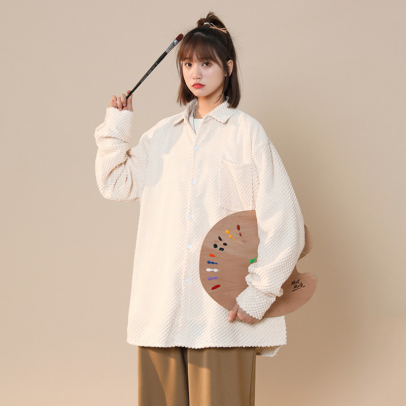 2026年中性春夏季新款灯芯绒免烫开衫衬衫xz1002-1-Y26P48，男装衬衫，星座906（原电商a316-1）