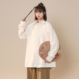 2026年中性春夏季新款灯芯绒免烫开衫衬衫xz1002-1-Y26P48，男装衬衫，星座906（原电商a316-1）