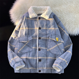 中性款!新款毛呢加绒加厚夹克潮流宽松棉衣xz1002-1-Y67p105控135，男装夹克，星座906（原电商a316-1）