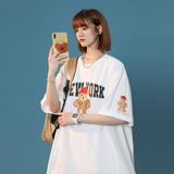 xz1002-1-Y48P25限38夏款宽松中性原创短袖全棉情侣落肩袖，男装T恤，星座906（原电商a316-1）