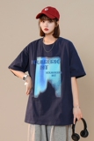 2022中性夏季新款原创字母印花短袖xz1002-1-Y32P25控38，男装T恤，星座906（原电商a316-1）