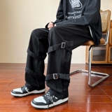 2026秋冬美式绑带工装裤潮牌休闲炸街痞帅男长裤xz1002-1-K51P55，男装工装外套，星座906（原电商a316-1）